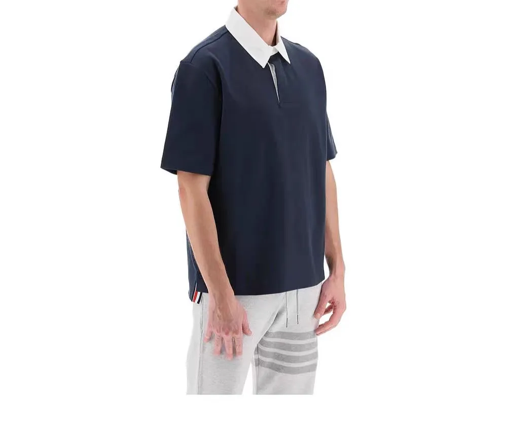 THOM BROWNE TB 24 POLO Royal Blue
